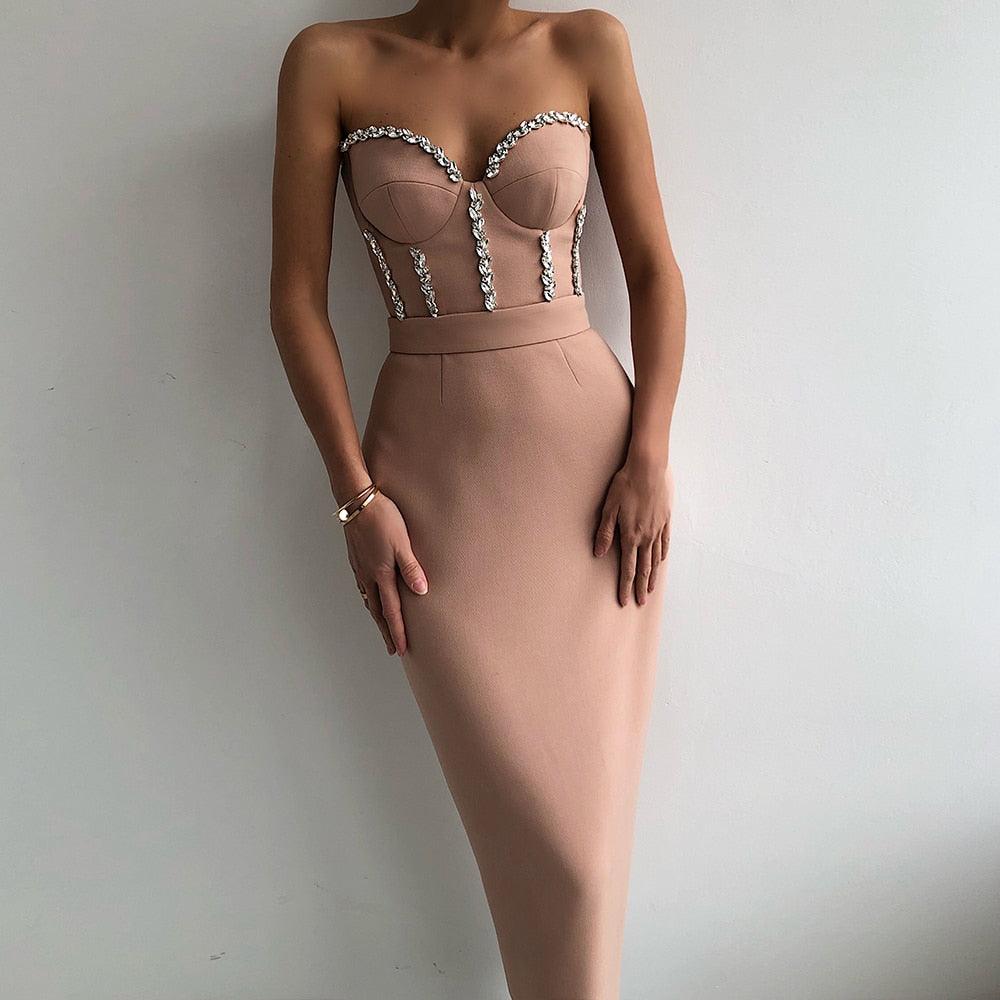 Kylie Strapless Evening Dress - ItemBear.com