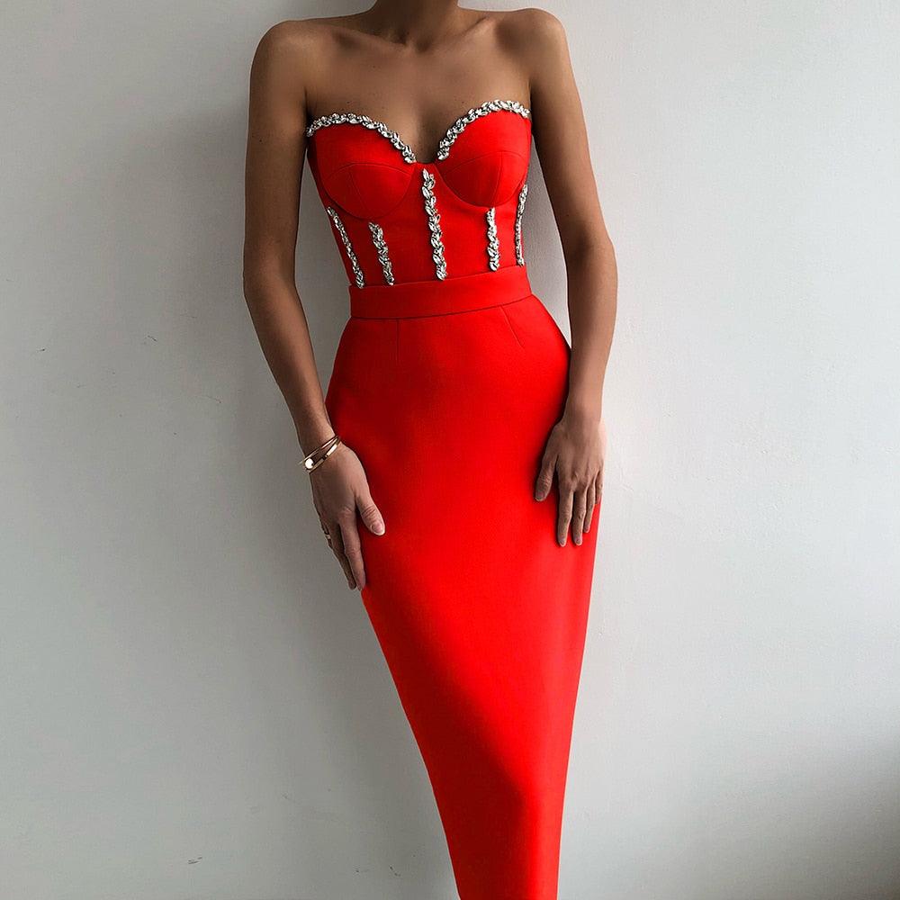 Kylie Strapless Evening Dress - ItemBear.com