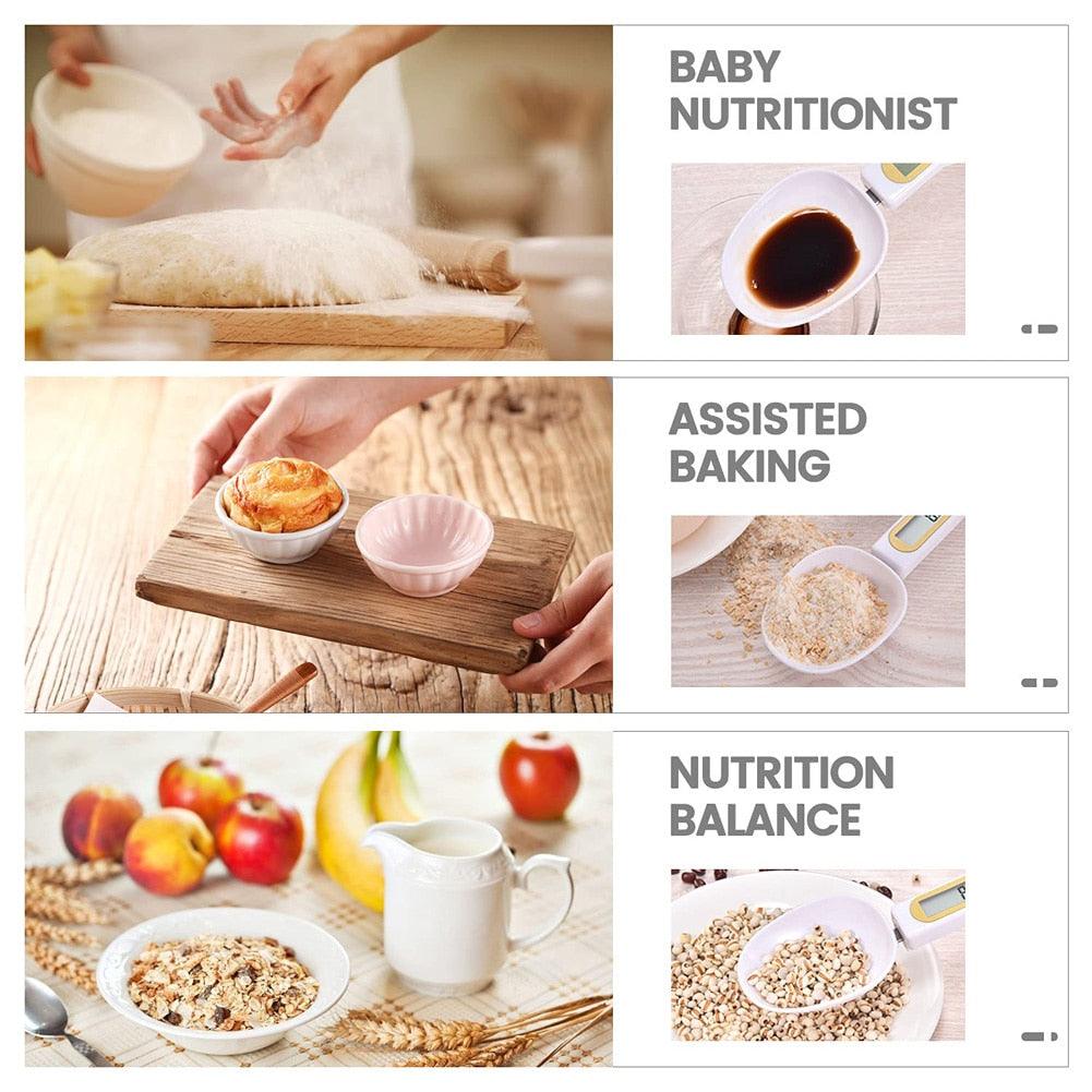 LCD Digital Kitchen Scale Electronic Cooking Food Weight Measuring Spoon 500g 0.1g Coffee Tea Sugar Spoon Scale Kitchen Tool - ItemBear.com