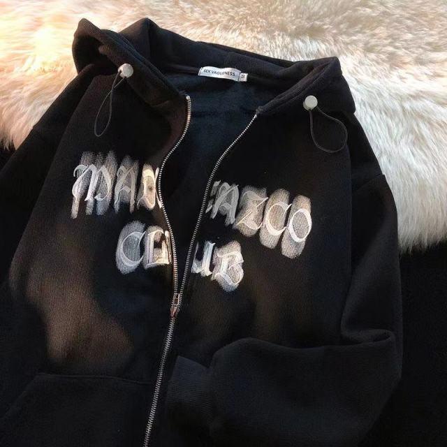 Letter Embroidery Hoodies for Women - ItemBear.com