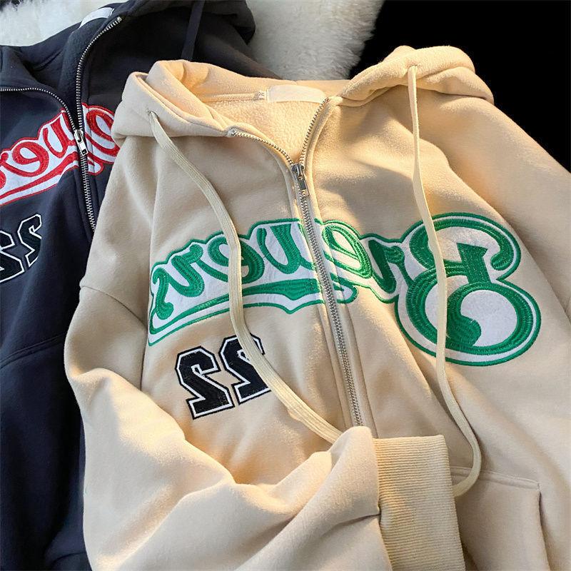 Letter Embroidery Hoodies for Women - ItemBear.com