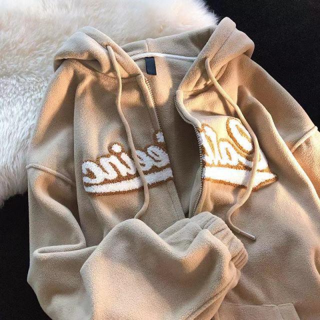 Letter Embroidery Hoodies for Women - ItemBear.com