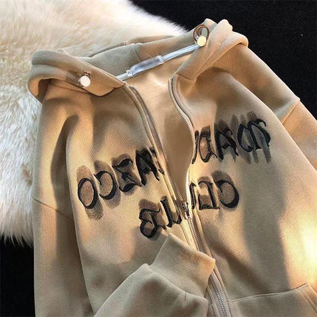 Letter Embroidery Hoodies for Women - ItemBear.com