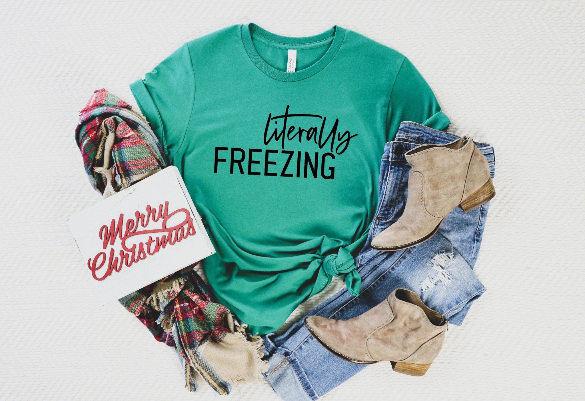 Literally Freezing Shirt, Christmas Shirt - ItemBear.com