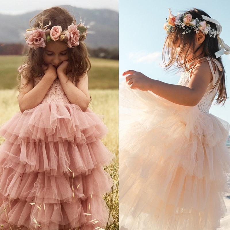 Little Girl Ceremonies Dress Baby Children's Clothing Tutu Kids - ItemBear.com