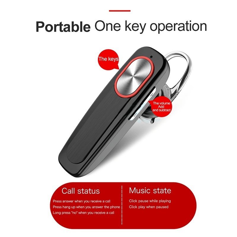 Long Battery Life Wireless Bluetooth Handsfree Headsets - ItemBear.com