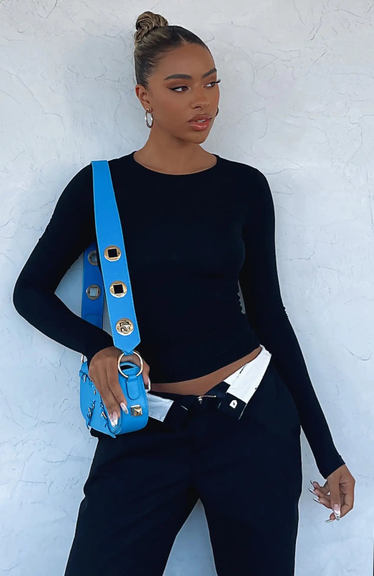 Long Sleeve Top Black - ItemBear.com