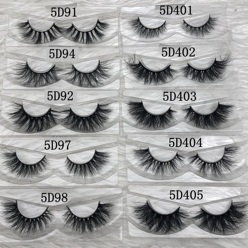 Mikiwi wholesale 50 pairs/pack 3D Mink Lashes No packaging Full Strip Lashes Mink False Eyelashes custom box Makeup eyelashes - ItemBear.com