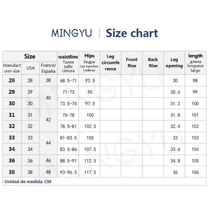Mingyu Brand Autumn Men's Casual Pants Men Trousers Male Pant Slim Fit Work Elastic Waist Black Green Grey Light Trousers 28-38 - ItemBear.com