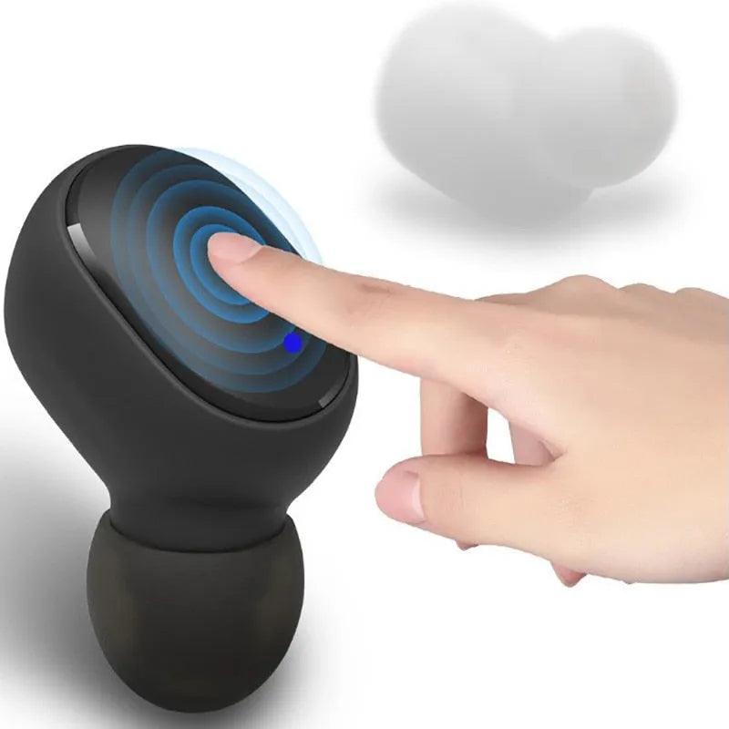 New E6s Smart Digital Display Bluetooth Headset Wireless Sports Mini Headset Stereo in-Ear - ItemBear.com