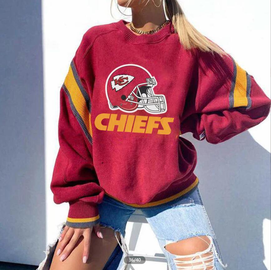 NFL football 32 team Qi independent station new 3D printing women's round neck fashion creative sweater - ItemBear.com