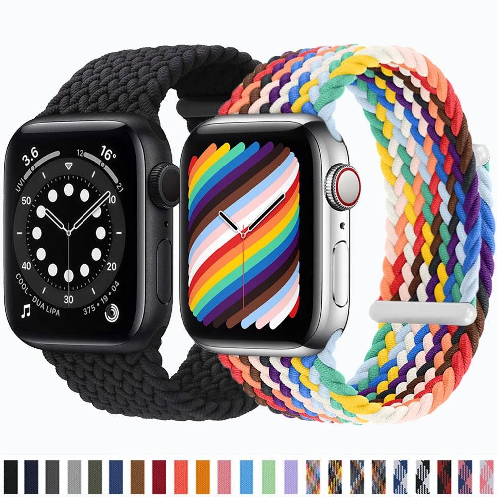 Nylon Braided Solo Loop Strap For Apple Watch ItemBear.com
