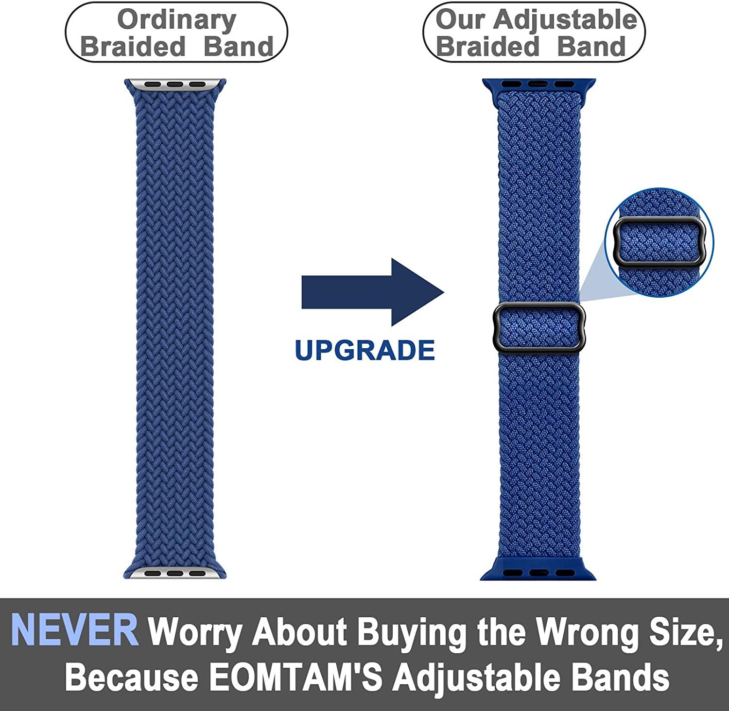 Nylon Braided Solo Loop Strap For Apple Watch ItemBear.com