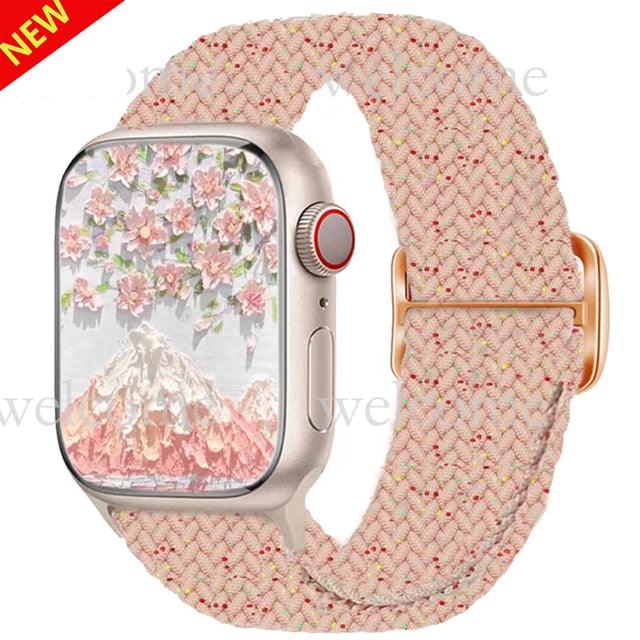 Nylon Braided Solo Loop Strap For Apple Watch ItemBear.com