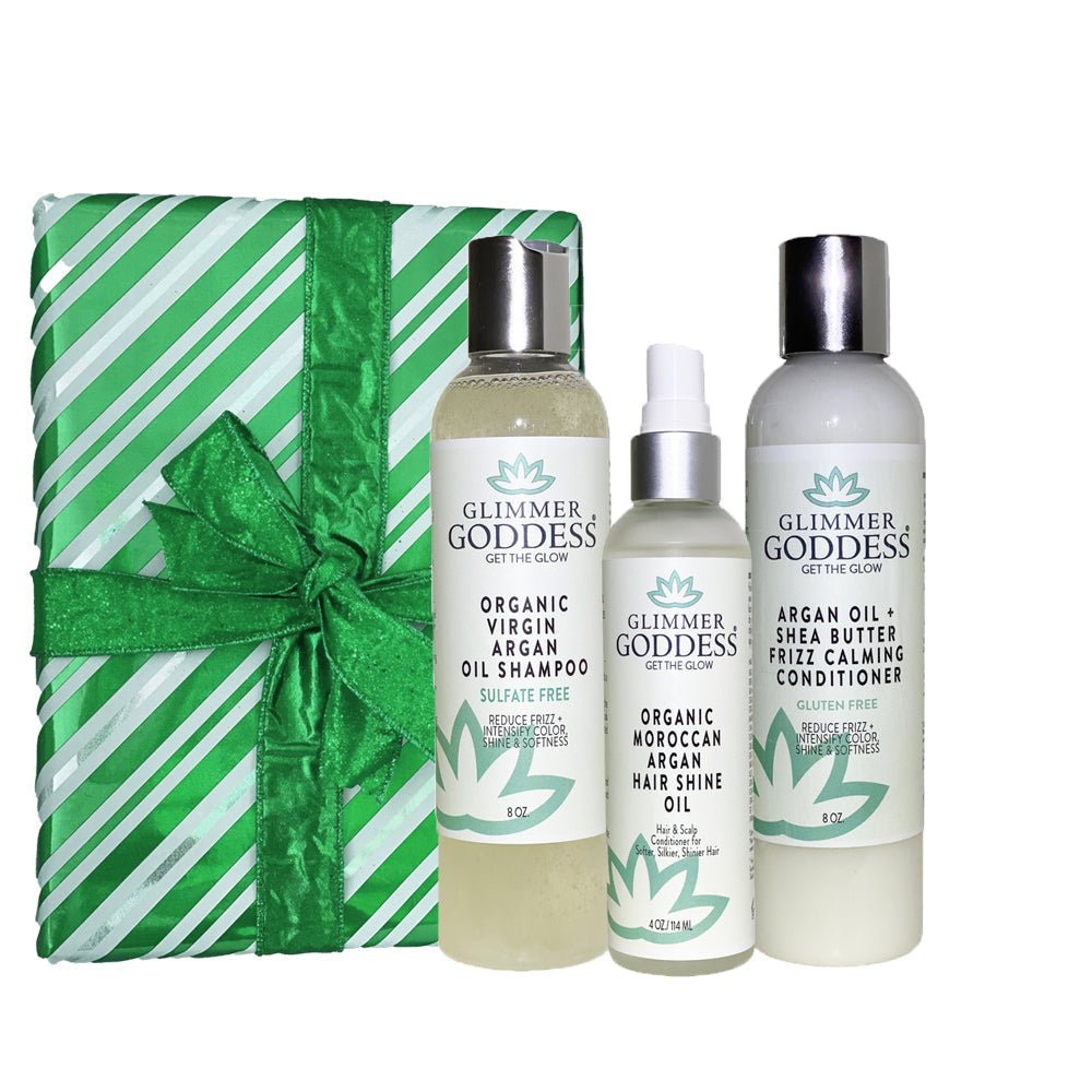 Organic Argan Oil Trio (Shampoo + Conditioner + Hair Shine Spray) - ItemBear.com
