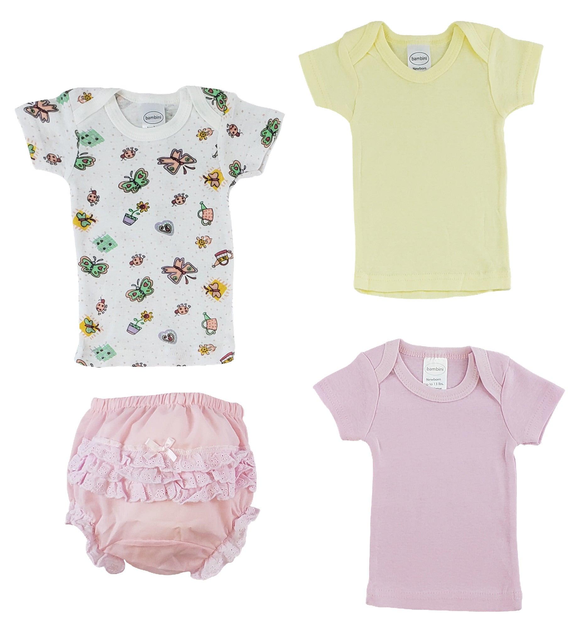 Pink Girl's T-Shirtsand Fancy Pants Underwear - ItemBear.com