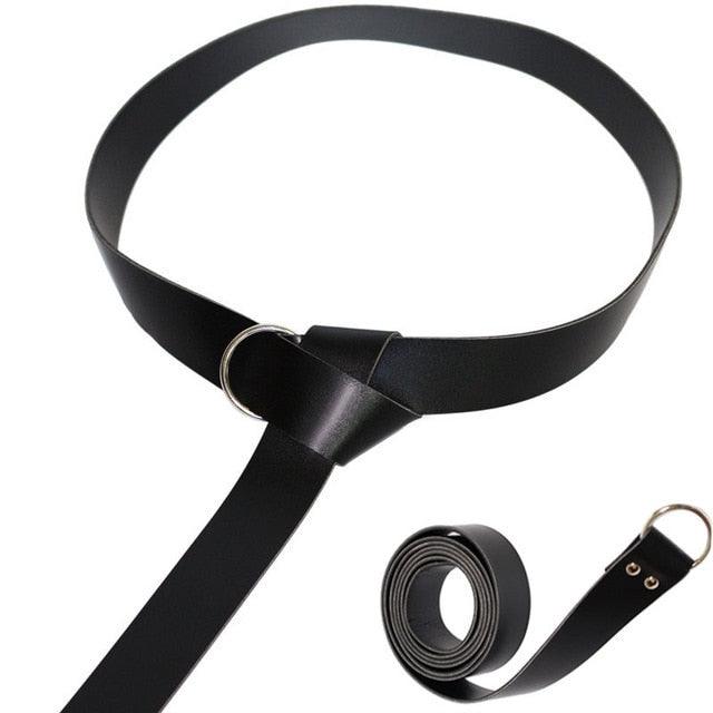 Popxstar New Medieval Renaissance Lacing Up Shirt Bandage Tops For Adut Men Larp Vintage Costume Fluffy Long Sleeve For Male pants Belt - ItemBear.com