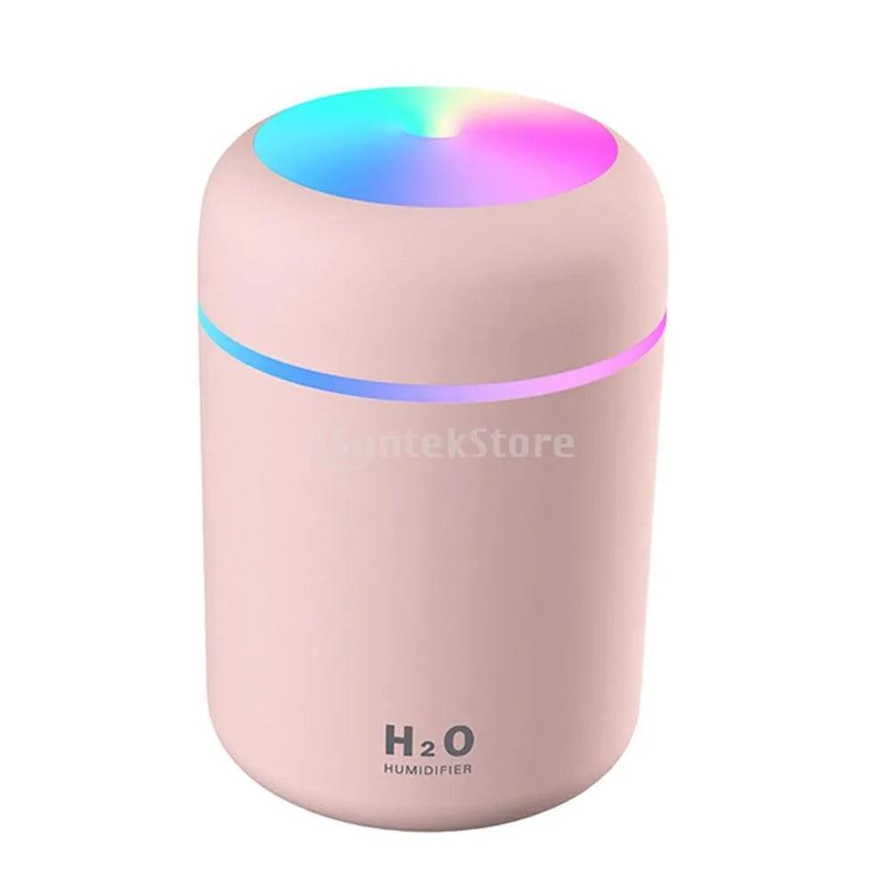 Portable 300ml Electric Air Humidifier Aroma Oil Diffuser USB Cool Mist Sprayer with Colorful Night Light for Home Car - ItemBear.com