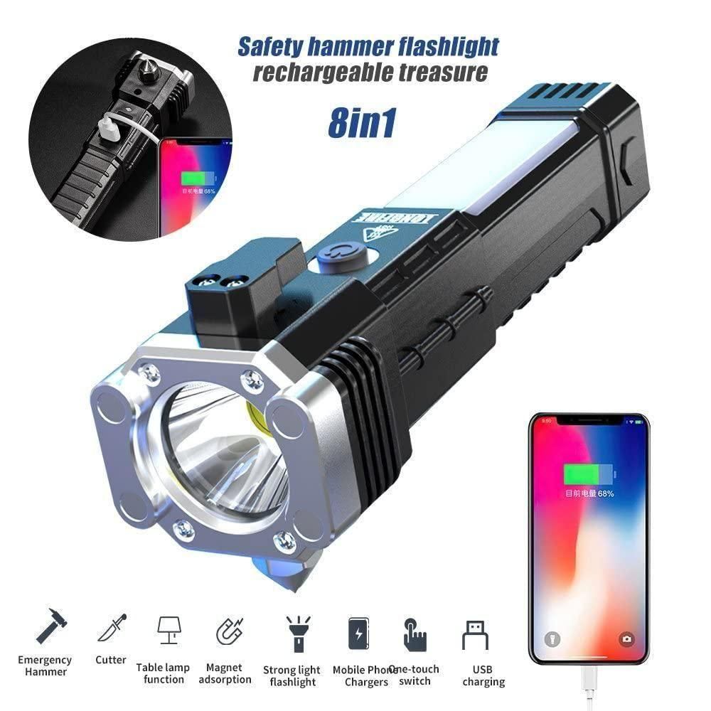 Portable Rechargeable Torch LED Flashlight - ItemBear.com