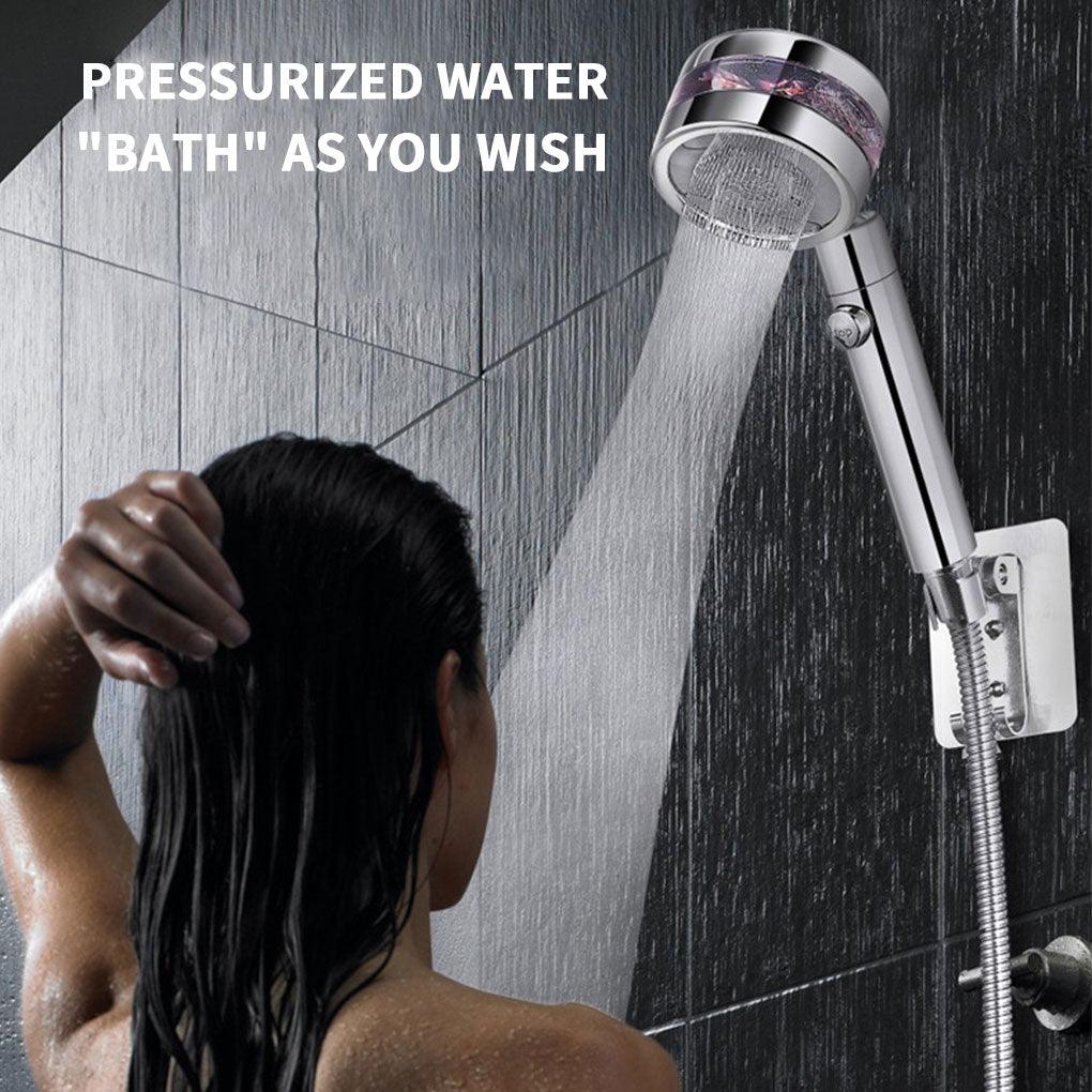 Pressurized Shower Head High Pressure Detachable 360° Rotating Jetting Showerhead Filter For Water Bathroom Bath Shower Nozzle - ItemBear.com