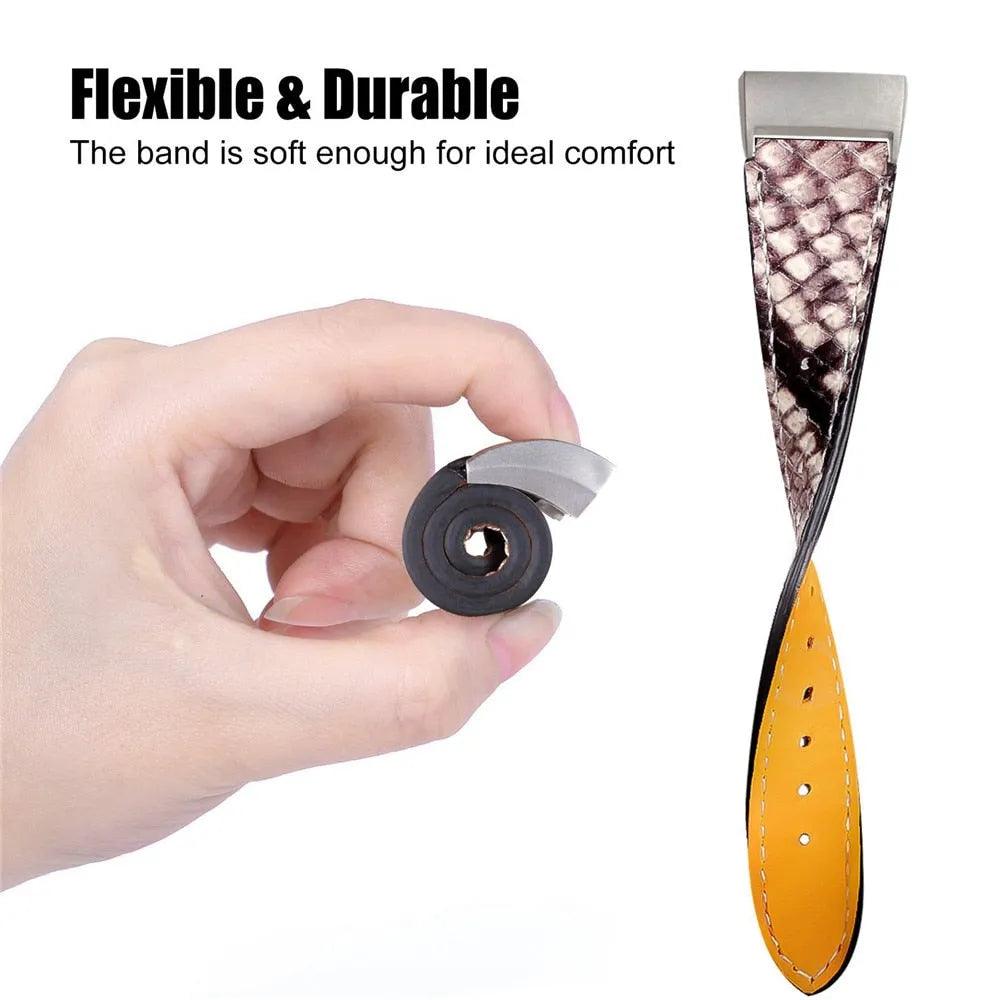 Replacement Fitbit Charge 3 Bands Leather Straps Band Interchangeable Smart Fitness Watch Bands With Stainless Frame for Charge3 - ItemBear.com