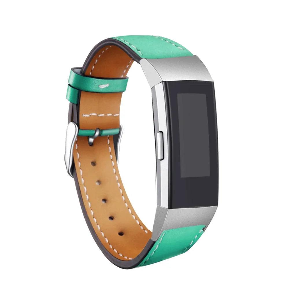 Replacement Fitbit Charge 3 Bands Leather Straps Band Interchangeable Smart Fitness Watch Bands With Stainless Frame for Charge3 Ryudo Blaze Items