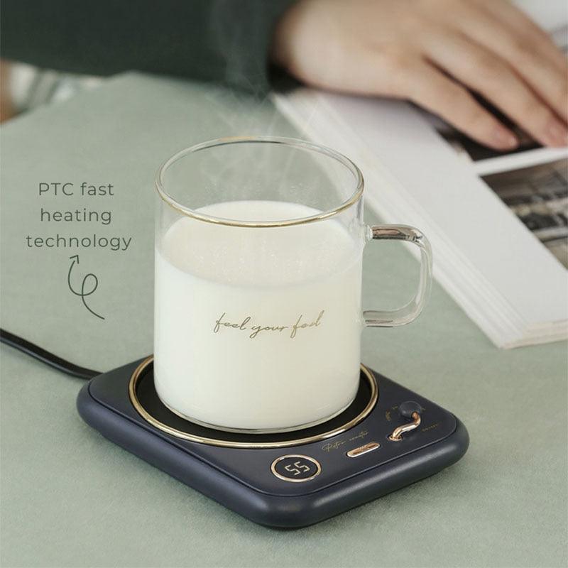 Retro Coffee Mug Warmer for Cocoa Tea Water Milk Gift Idea with 3 Temperature Settings Auto-Off Cup Warmer Plate for Office Home - ItemBear.com