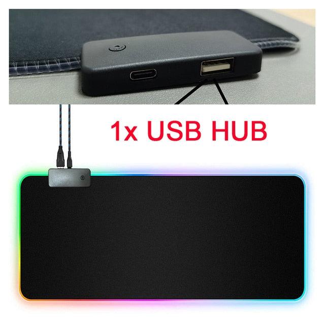 RGB Mouse Pad with Cable - ItemBear.com