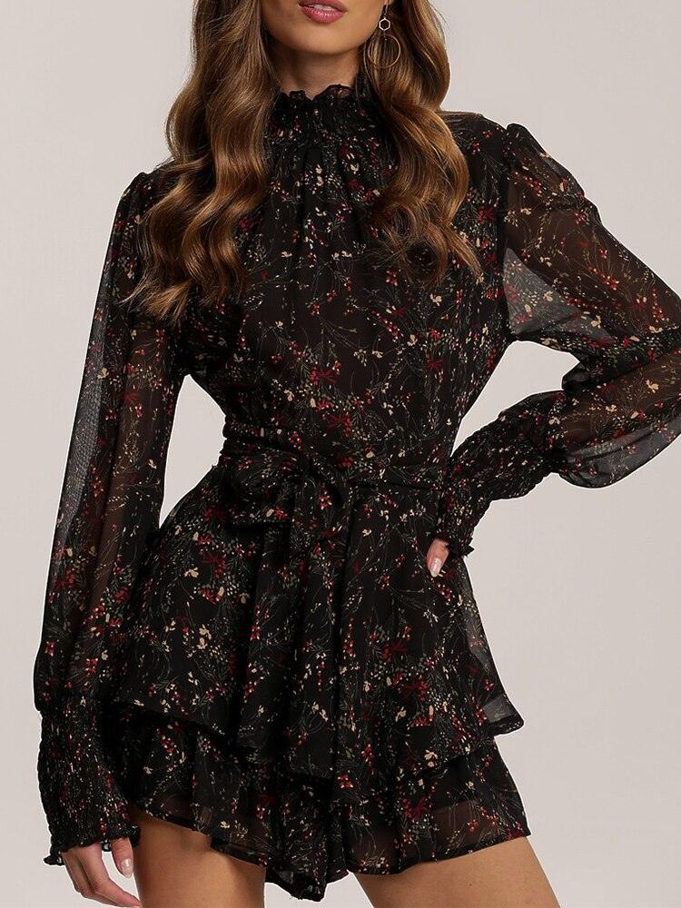 Samantha High Neck Mini Dress - ItemBear.com