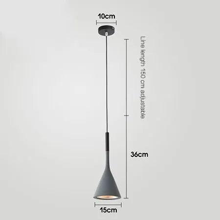 SANDYHA Modern Led Pendant Lights Black White Kitchen Fixtures Bedroom Table Dining Room Hanging Lamp Lampshade Home Chandelier - ItemBear.com