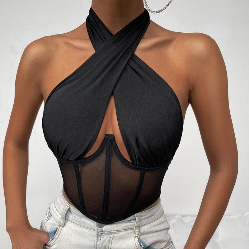 Scarlett Halter Neck Corset - ItemBear.com