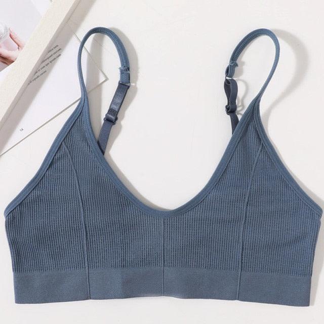 Seamless Solid Low Back Bralette - ItemBear.com