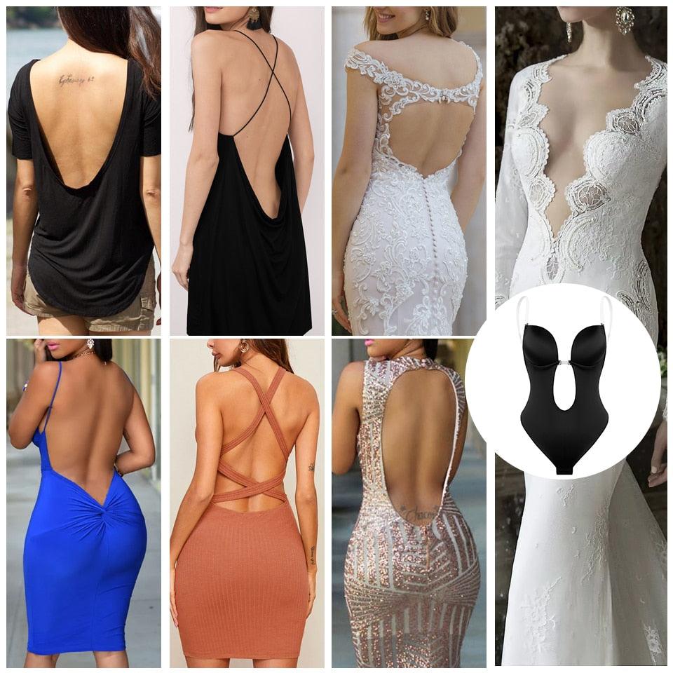 Shapewear Bodysuit Women Deep V-Neck - ItemBear.com