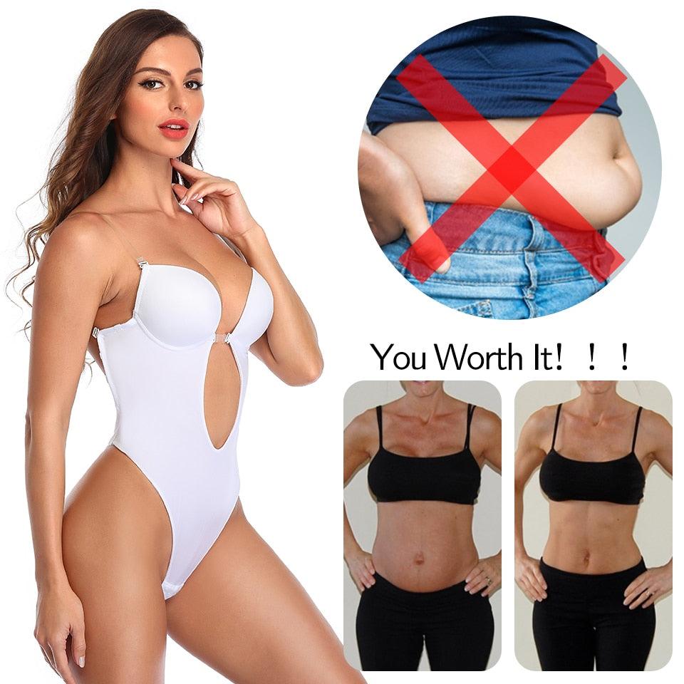 Shapewear Bodysuit Women Deep V-Neck - ItemBear.com