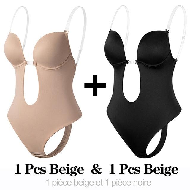 Shapewear Bodysuit Women Deep V-Neck - ItemBear.com