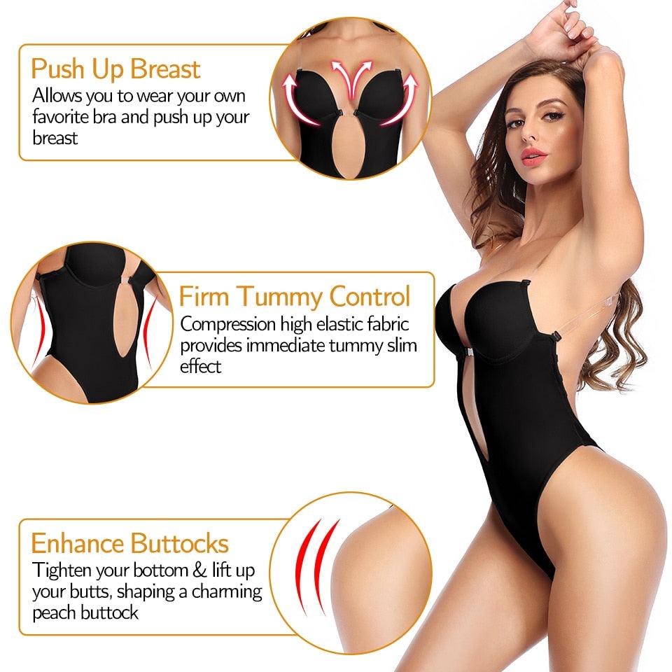 Shapewear Bodysuit Women Deep V-Neck - ItemBear.com
