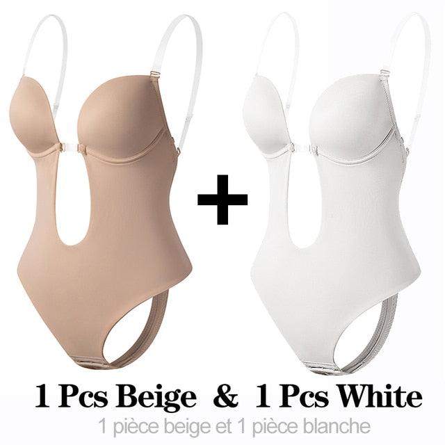 Shapewear Bodysuit Women Deep V-Neck - ItemBear.com