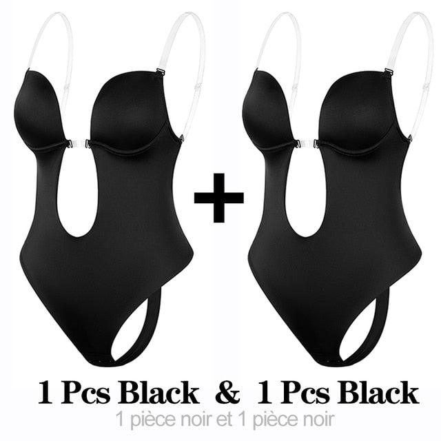Shapewear Bodysuit Women Deep V-Neck - ItemBear.com