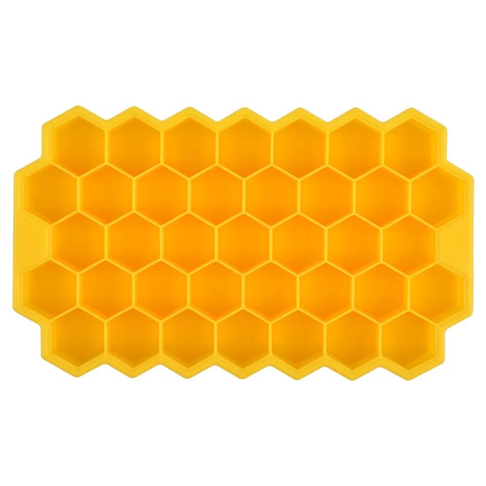 SILIKOLOVE Honeycomb Ice Cube Trays with Removable Lids Silica Gel Ice Cube Mold BPA Free - ItemBear.com