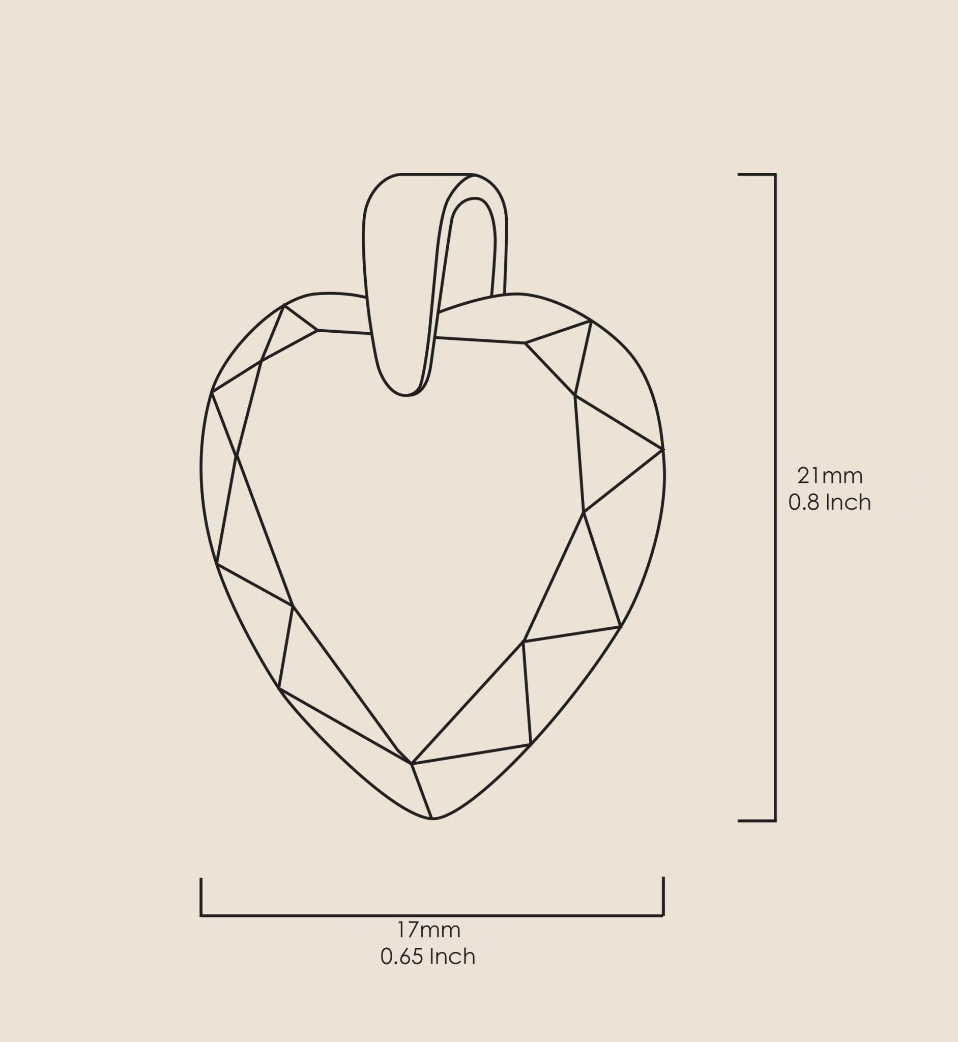 Silver Heart Necklace I Love You in 12 Languages 24k Gold Inscribed Cubic Zirconia - ItemBear.com