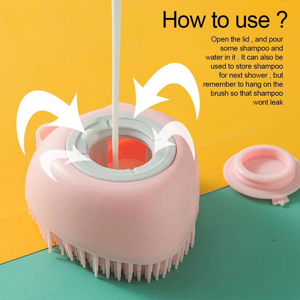 Soft Silicone Dog Massage Shampoo Brush - ItemBear.com