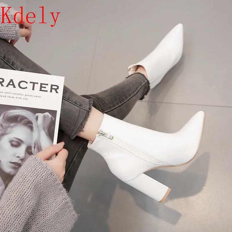 Spring and autumn single boots children 2020 autumn women's shoes high heels women's boots women's autumn and winter shoes - ItemBear.com
