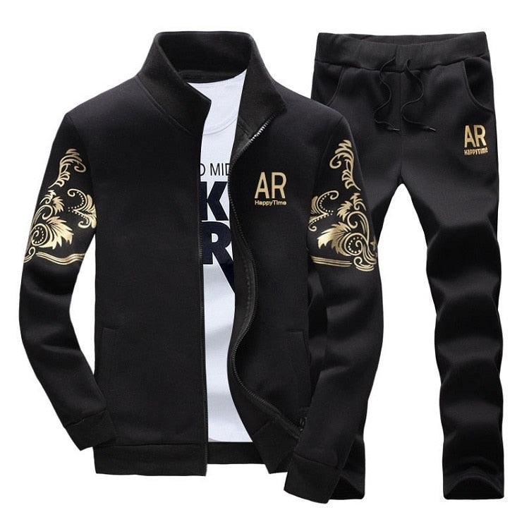 Spring Tracksuits Men Sporting Gyms Mens Set Casual Outfit Sportswear Fitness Men's Clothing Bodybuilding Male Zipper Sweat Suit - ItemBear.com