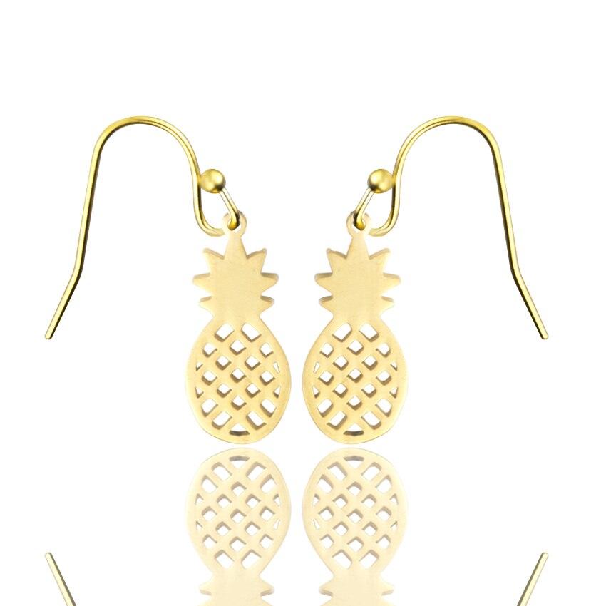 Summer Style Pineapple Earrings Silver Color Small - ItemBear.com