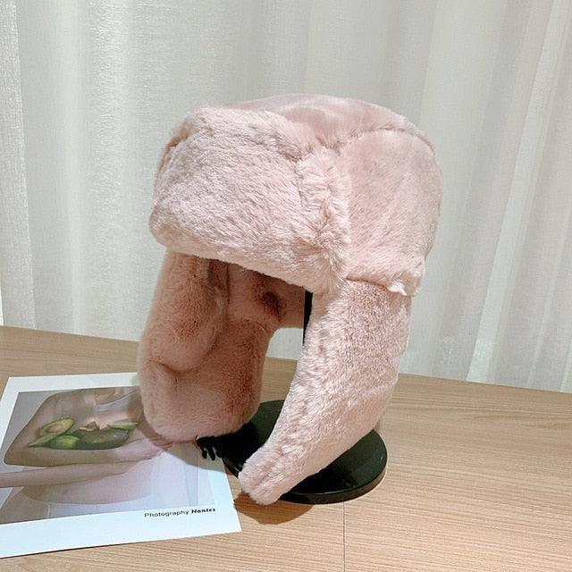 Thickened Warm Earflap Pilot Hat - ItemBear.com