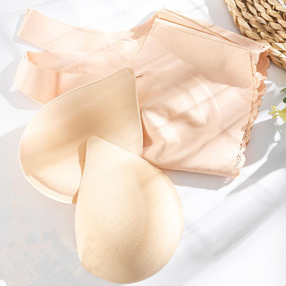 Thin Push Up Vest Bra Women Seamless Underwear Solid Lace Soft Comfortable Sleep Top With Chest Padded Bras For Women M L XL XXL - ItemBear.com