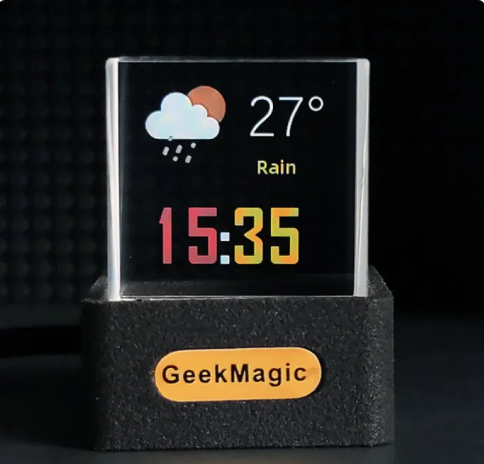 Trendy Mini Transparent WiFi Weather Clock & Display Decor - ItemBear.com