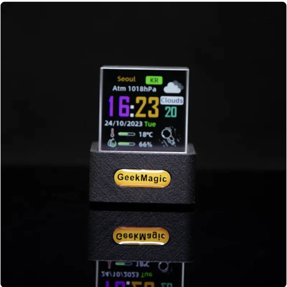 Trendy Mini Transparent WiFi Weather Clock & Display Decor - ItemBear.com