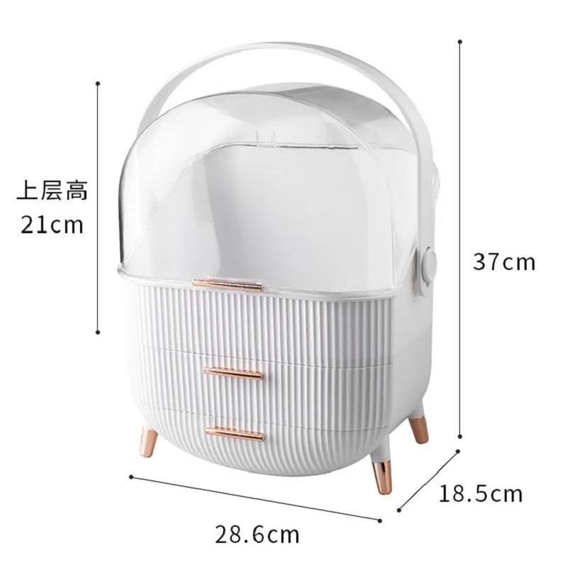 WBBOOMING Makeup Organizer Waterproof Dustproof Cosmetics Box Drawer Bathroom Desktop Skin Care Storage Box Fashion Big Capacity - ItemBear.com