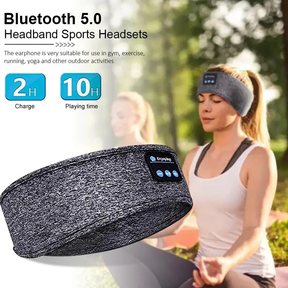 Wireless bluetooth 5.0 Earphones Sleeping Eye Mask Music player / Sports headband Travel Sweatband Headset Speakers Headset2021 - ItemBear.com